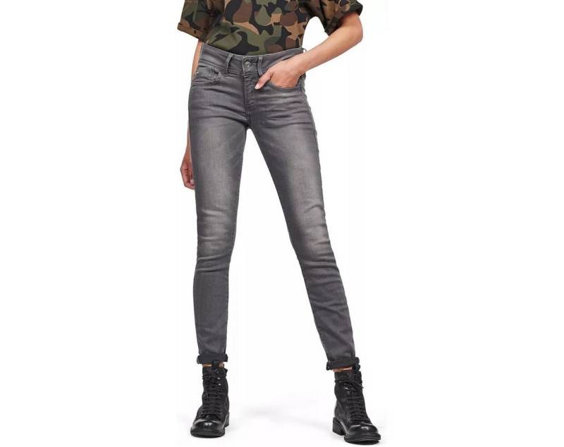 G-STAR Gerade Jeans Damen Jeans Lynn Mid Skinny rp Ankle Medium Aged 5-Pocket Hose 23W/32L (1-tlg) Lynn Mid Skinny rp Ankle wmn Medium Aged 23W/32L von G-STAR