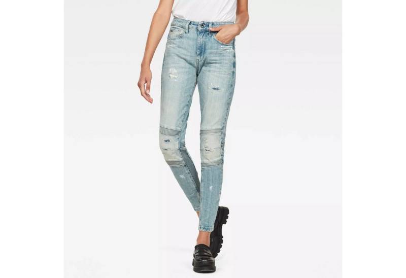 G-STAR Gerade Jeans Damen Jeans Motac Deconstructed 3D Skinny 50 Year Women Hose 24W/32L (1-tlg) Damen Jeans Skinny Motac Deconst 3D high Skinny wmn 50 year 24/32 von G-STAR