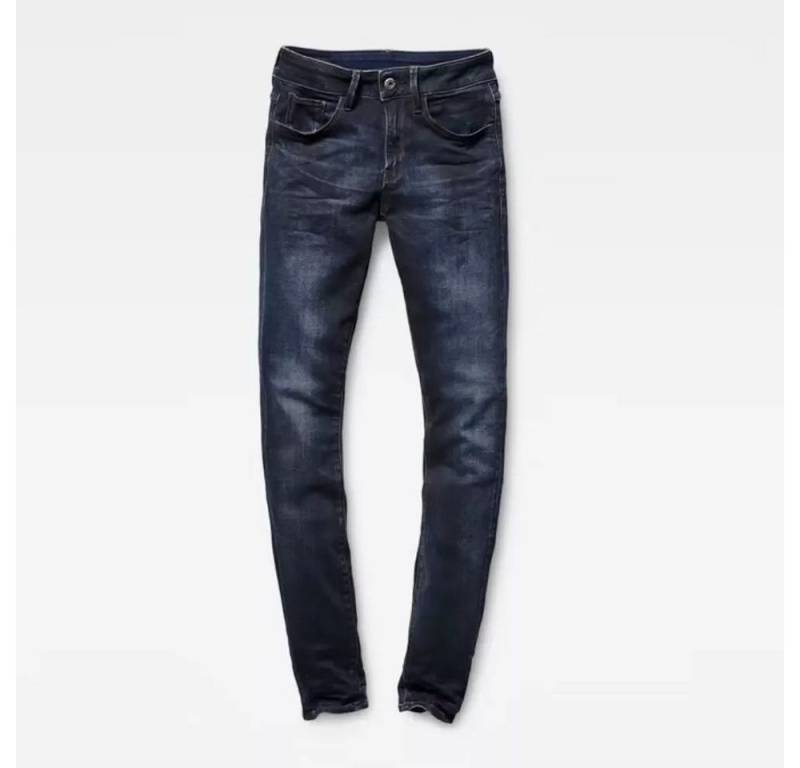 G-STAR Gerade Jeans RAW Damen Jeans 3301 Deconst Mid Skinny (1-tlg) DK Aged Hose 5-Pocket 24W/34L von G-STAR