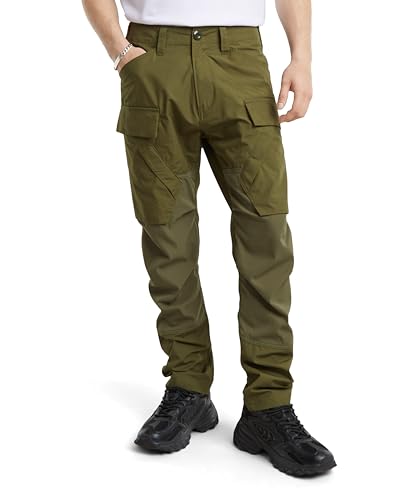G-Star Herren 3D Regular Tapered Cargohose 3.0, Grün (dk Moss D25185-C973-4674), 34W / 36L von G-Star Raw