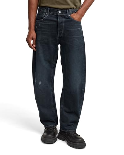 G-Star Herren Bend 3D Loose Jeans Jeans, Blau (Worn in Deep Space Destroyed D25357-d489-g758), 33W / 30L von G-Star Raw