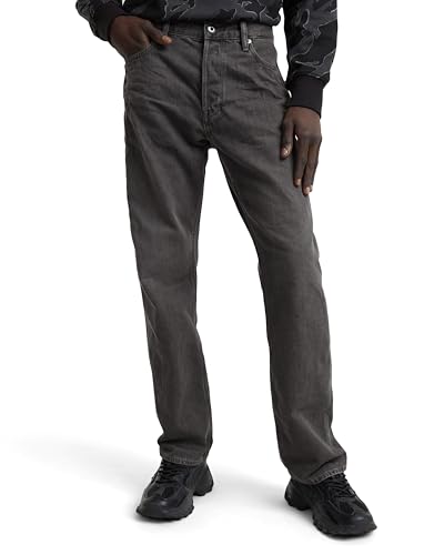 G-STAR Herren Dakota Regular Straight Jeans, Grau (Faded Black Ink D23691-D772-D358), 40W / 36L von G-STAR