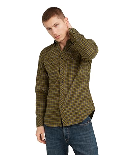 G-STAR Herren Dakota Slim Hemd, Mehrfarben (Tapenade Chibi Check D25223-D818-G906), XS von G-Star Raw