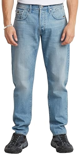 G-Star Herren Morry FWD 3D Regular Tapered Jeans Blau (Faded Brilliant Blue D26141-D788-G872) 28W / 32L von G-Star Raw