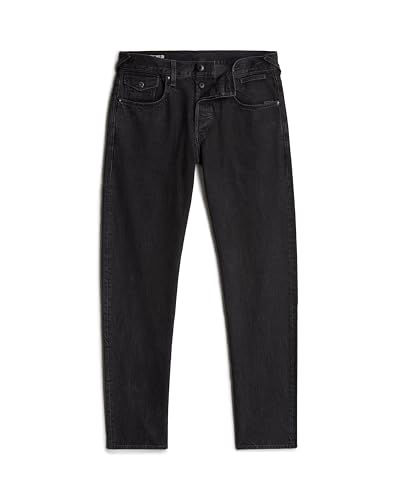 G-Star Herren Morry FWD 3D Regular Tapered Jeans Schwarz (Worn in Black Obsidian D26141-D772-G756) 30W / 32L von G-Star Raw
