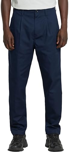 G-STAR Herren Pleated Chino Relaxed Tapered, Blau (Salute D24543-D967-C742), 31W / 30L von G-Star Raw