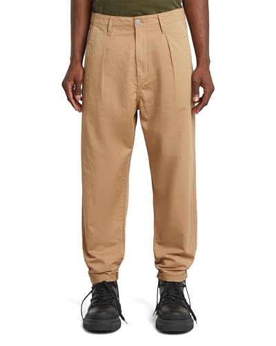 G-STAR Herren Pleated Chino Relaxed Tapered, Braun (Lion gd D24543-D910-B666), 32W / 32L von G-STAR