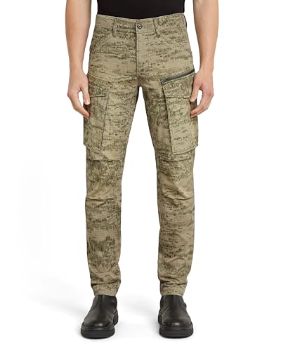 G-STAR Herren Rovic Zip 3D Regular Tapered Hose, Mehrfarben (Light toggee Shadow camo D02190-D581-H175), 32W / 32L von G-STAR RAW