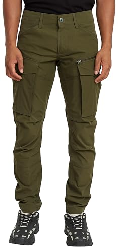 G-STAR Herren Rovic Zip 3D Regular Tapered Pants Pants, Grün (Shadow Olive D02190-d909-b230), 28W / 32L von G-STAR
