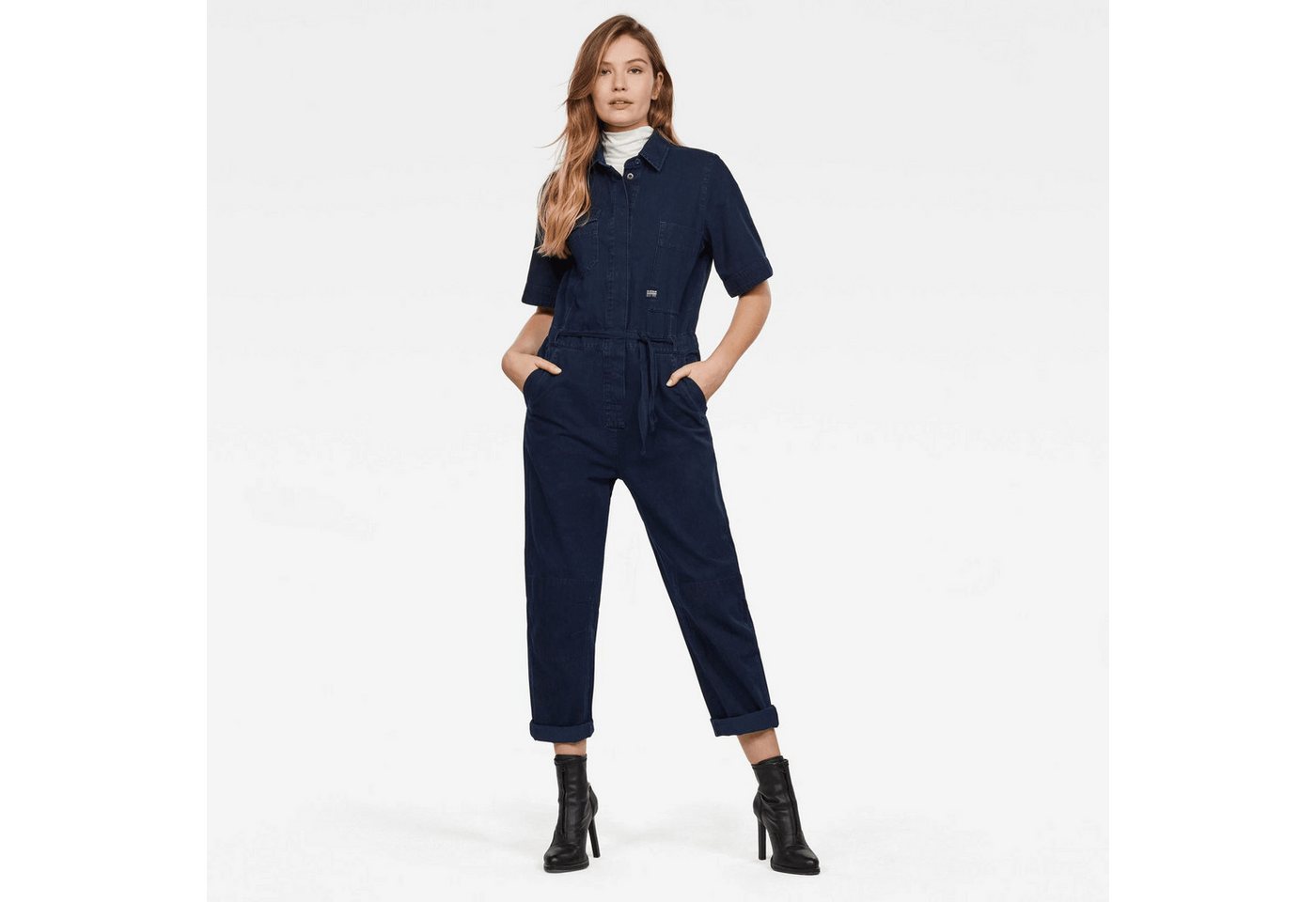 G-STAR Jumpsuit Damen Army Jumpsuit Sartho Blue Womens Overall Größe: S (1-tlg) Stretch-Denim von G-STAR