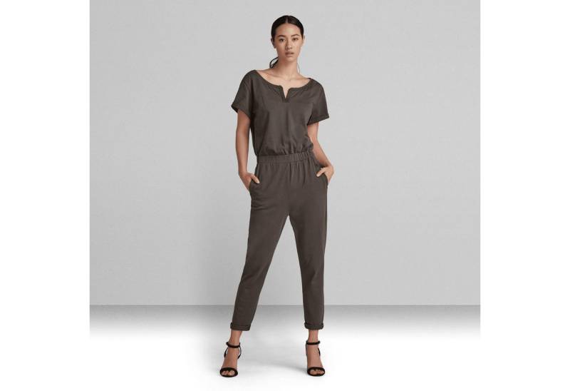 G-STAR Jumpsuit Damen Cocaux Suit Womens Carbid Elastischer Bund Braun Größe: S (1-tlg) Elastischer Bund, Recycled Superstretch von G-STAR