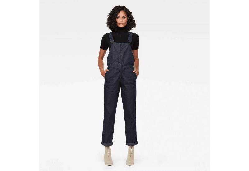 G-STAR Jumpsuit Damen Lintell Dnm Overall wmn RAW Denim Blau Overall Größe: S (1-tlg) Stretch-Denim, Maschinenwäsche von G-STAR