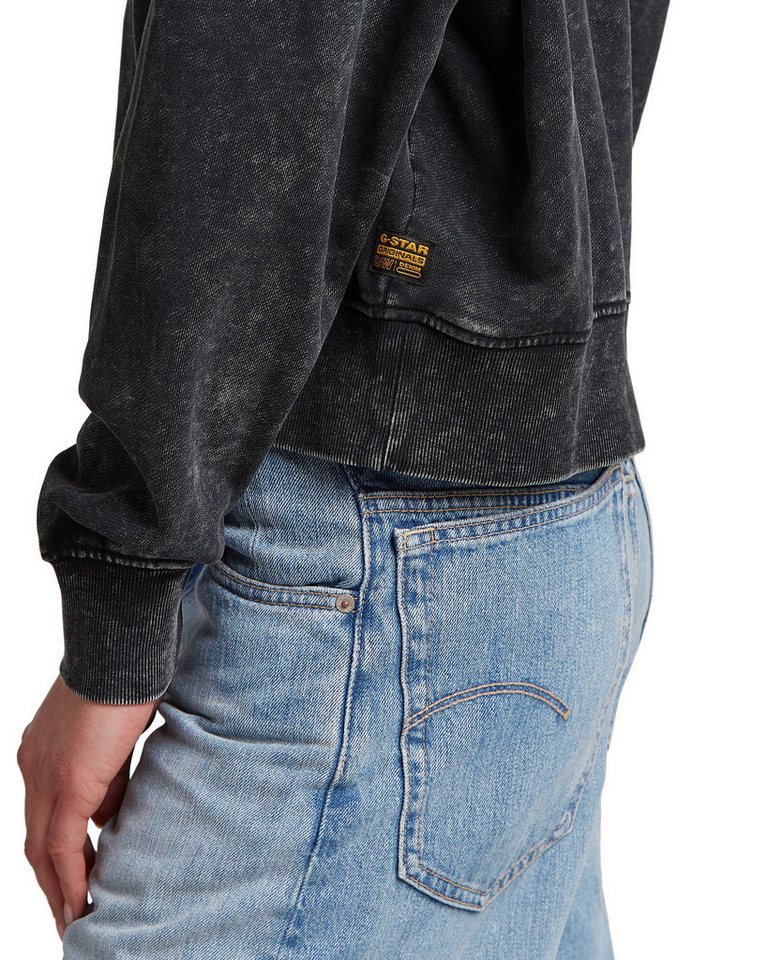 G-STAR Longpullover Washed A Line Script Hoodie Sweater von G-STAR