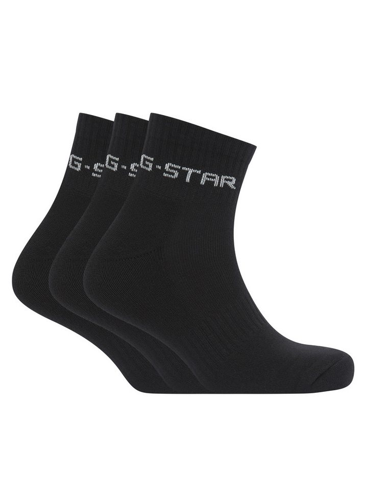 G-STAR Kurzsocken GROVE, 3 PACK ANKLE SPORTS SOCKS (Packung, 3-Paar) mit Logo-Jacquard von G-STAR