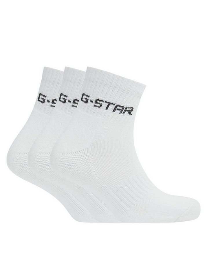 G-STAR Kurzsocken GROVE, 3 PACK ANKLE SPORTS SOCKS (Packung, 3-Paar) mit Logo-Jacquard von G-STAR