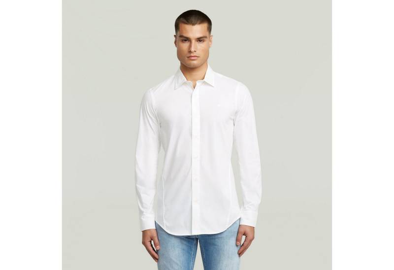 G-STAR Langarmhemd Uniform Slim Shirt ls mit gesticktem Logo von G-STAR