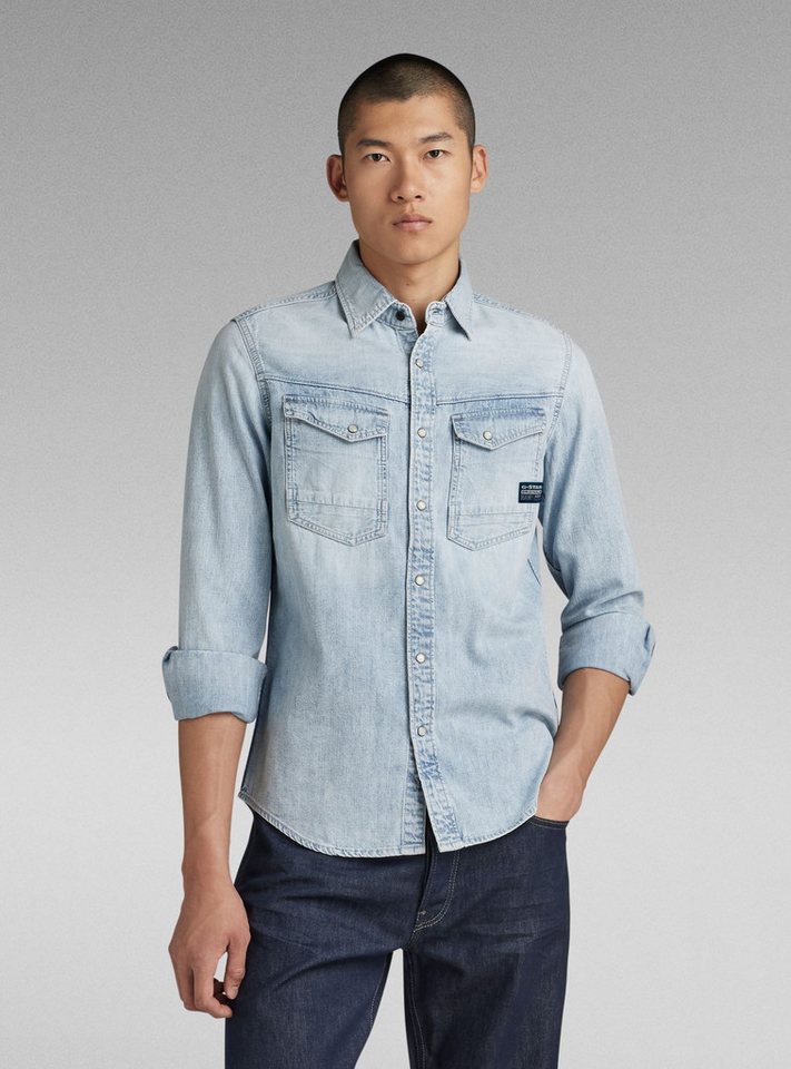 G-STAR Langarmshirt Dakota Slim Denim Hemd von G-STAR