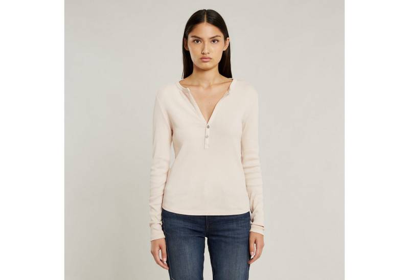 G-STAR Langarmshirt Deep v slim mit Knopfverschluss von G-STAR