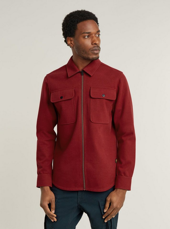 G-STAR Langarmshirt GPO Zip Overshirt von G-STAR