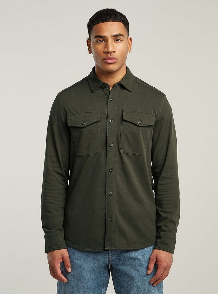 G-STAR Langarmshirt Jersey Hemd Marine Pockets von G-STAR