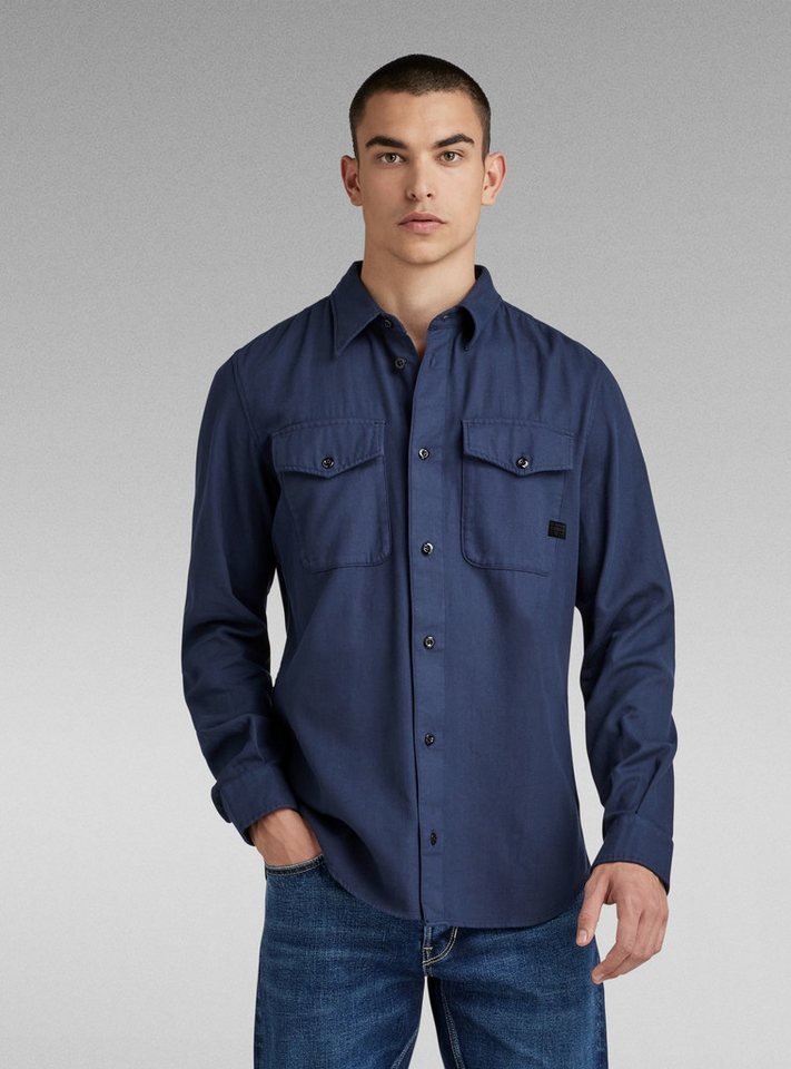G-STAR Langarmshirt Marine Slim Hemd von G-STAR
