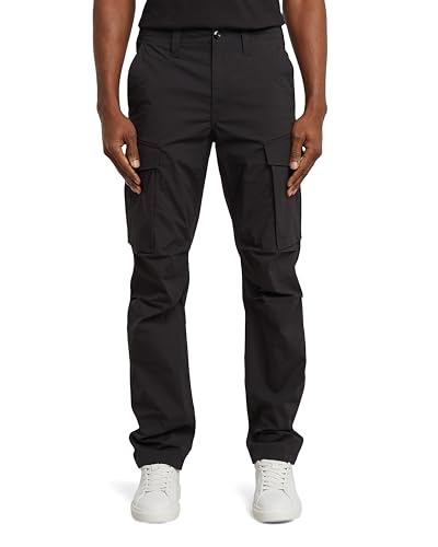 G-STAR Men's Core Regular Cargo Pants, Schwarz (dk Black D24309-E070-6484), 29W x 30L von G-Star Raw