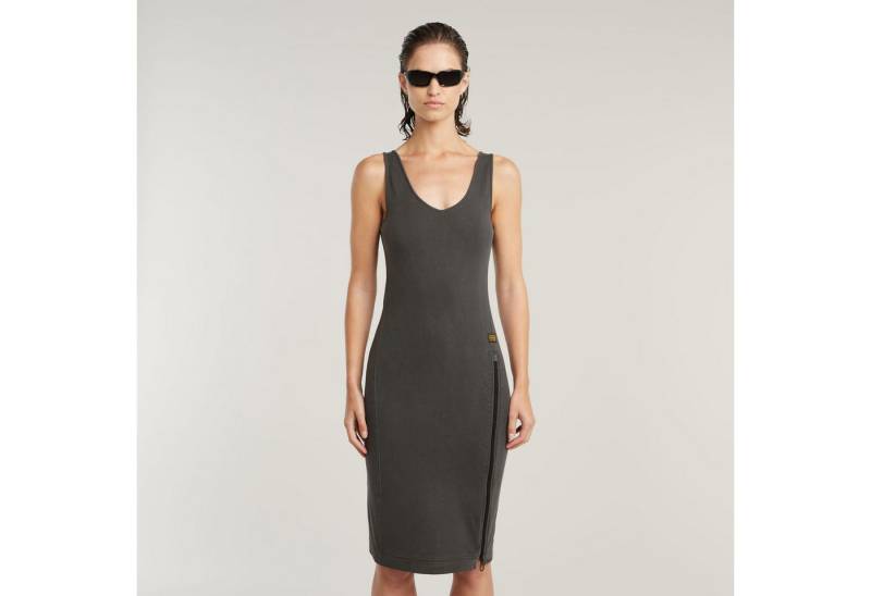 G-STAR Midikleid Overdyed asymmetric zip dress wmn von G-STAR