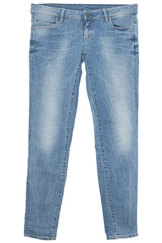 G-STAR RAW 3301 Deconstructed Low Skinny Wmn Jeans Hose Superstretch Denim Damen, Farbe:Jeansblau, Hosengrößen:W32, Hosenlängen:L32 von G-STAR
