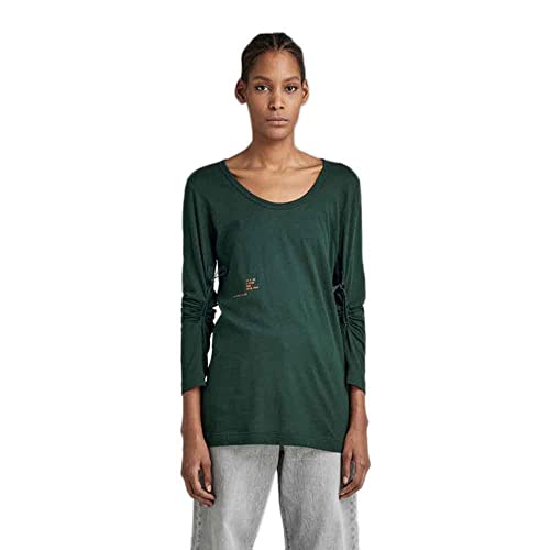 G-Star RAW Damen Adjustable Sleeve Slim Top, Grün (laub D22088-C954-4287), L von G-STAR
