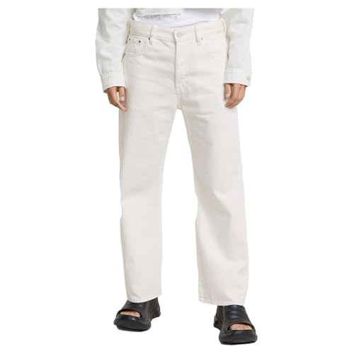 G-Star Raw Damen Bowey 3D Boyfriend Ankle Jeans, Grau (lt Chalk gd D24329-D300-G377), 28W / 30L von G-Star Raw