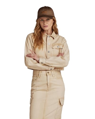 G-STAR RAW Damen Boxy Explorer Jacke, Beige (sun faded sand gd D24349-D491-G553), L von G-Star RAW