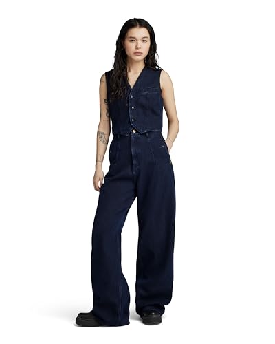 G-STAR RAW Damen Denim Weste, Blau (rinsed D24207-C456-082), XL von G-STAR