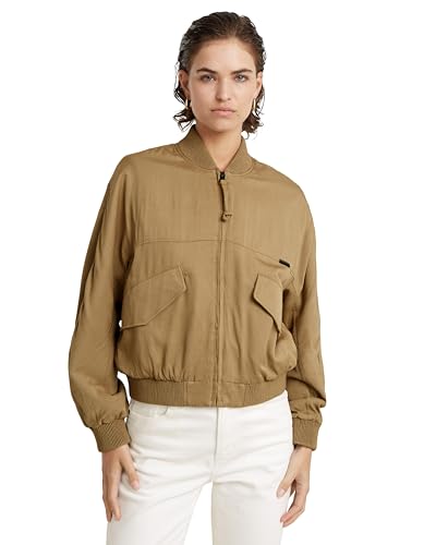 G-STAR RAW Damen Everyday Bomber Overshirt, Beige (safari D23018-D573-B444), XXS von G-Star RAW
