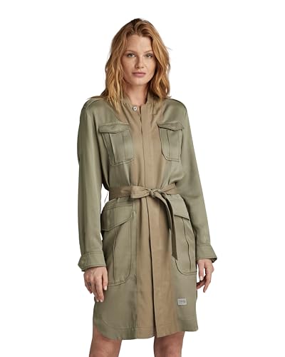 G-Star RAW Damen Field Belt Kleid, Grün (Shamrock D24268-D520-2199), XXL von G-STAR