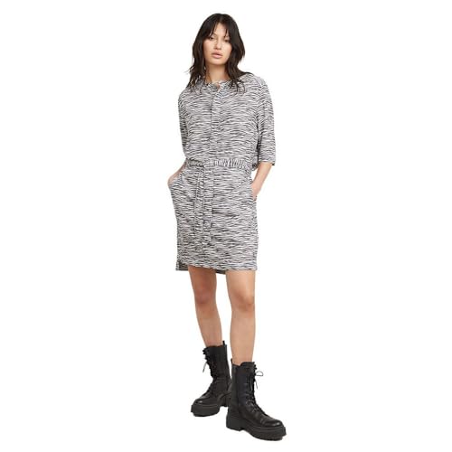 G-Star RAW Damen Half Placket Shirt Kleid, Mehrfarben (Antique White g Zebra D24272-D524-G489), XL von G-Star RAW