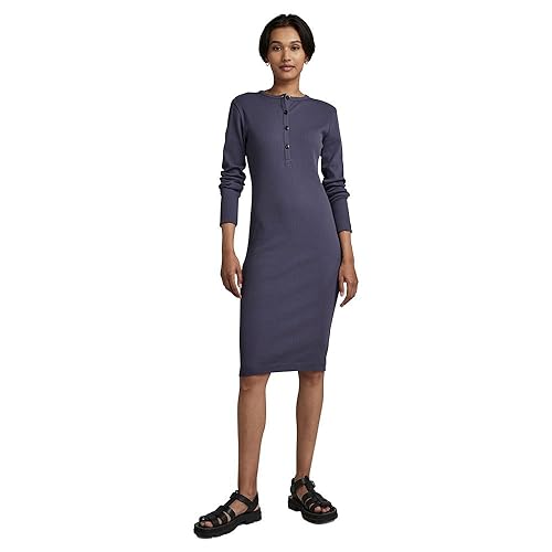 G-STAR RAW Damen Henley 1 Kleid von G-STAR RAW