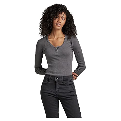 G-STAR RAW Damen Henley Ultra Slim Body Top von G-STAR RAW