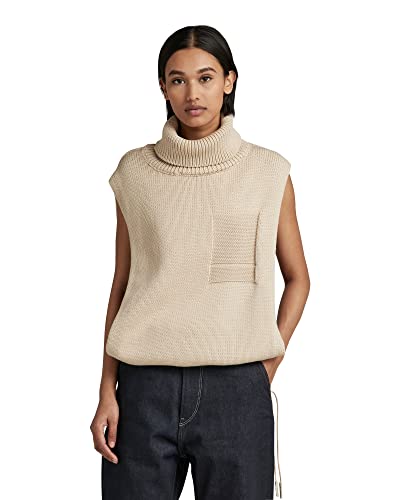 G-STAR RAW Damen Knitted Top Open Side Turtle Neck von G-STAR