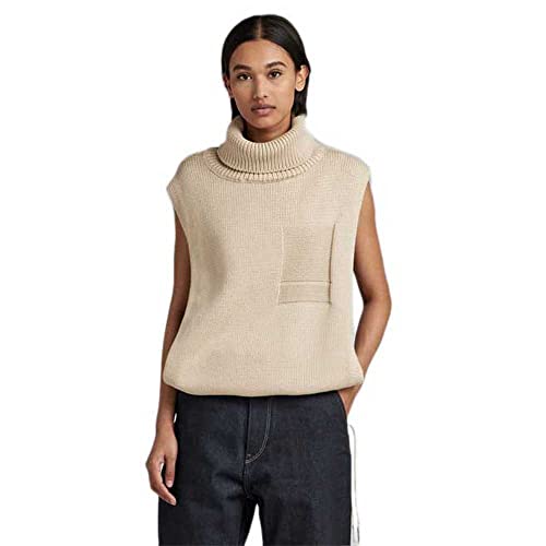 G-STAR RAW Damen Knitted Top Open Side Turtle Neck von G-STAR
