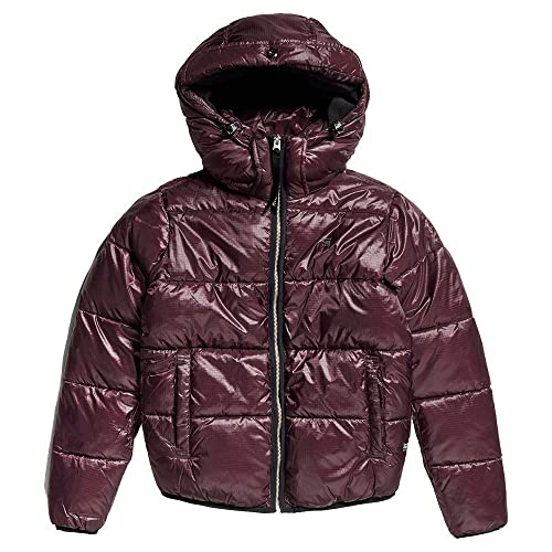 G-STAR RAW Damen Meefic Sundu Qltd HDD Overshirt Wmn Ls Schuhe, dunkle Feige, X-Small von G-STAR RAW