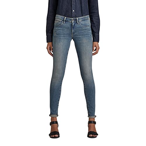 G-STAR RAW Damen Midge Zip Mid Skinny Jeans von G-STAR
