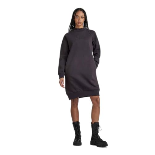 G-Star RAW Damen Mock Raglan Sweat Kleid, Grau (Shadow D23917-D425-992), XXS von G-STAR RAW