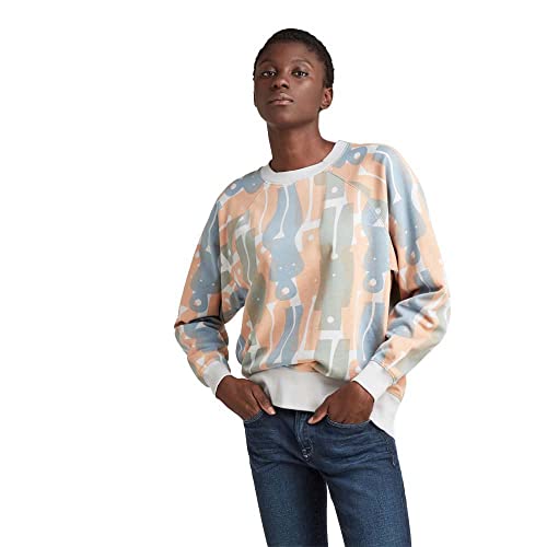 G-STAR RAW Damen Raglan Allover Loose Sweatshirt von G-STAR