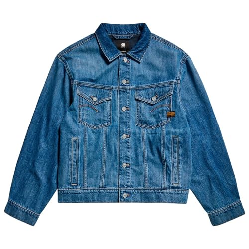 G-STAR RAW Damen Relaxed Denim Jacke, Blau (faded cliffside blue D24347-D536-G326), S von G-STAR RAW