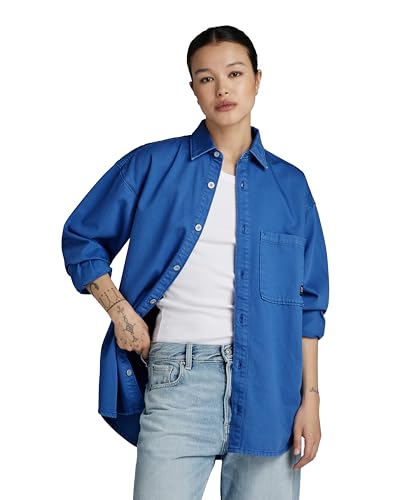 G-STAR RAW Damen Relaxed Denim Overshirt, Blau (faded blue papillon gd D24344-D551-G336), XXS von G-STAR RAW