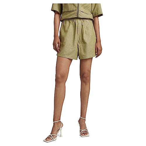 G-STAR RAW Damen Sport Shorts, Mehrfarben (Avocado/Milk D23313-D123-D857), XS von G-STAR RAW