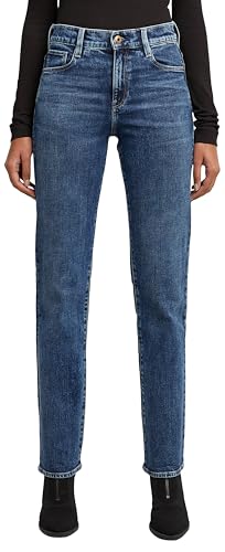 G-Star Raw Damen Strace Straight Jeans, Blau (Antique Faded Orinoco Blue D23951-C052-G118), 28W / 34L von G-Star Raw