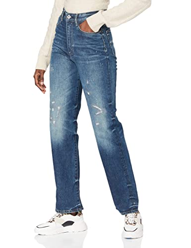 G-STAR RAW Damen Tedie Ultra High Straight Turn Up Ankle Selvedge Jeans von G-STAR