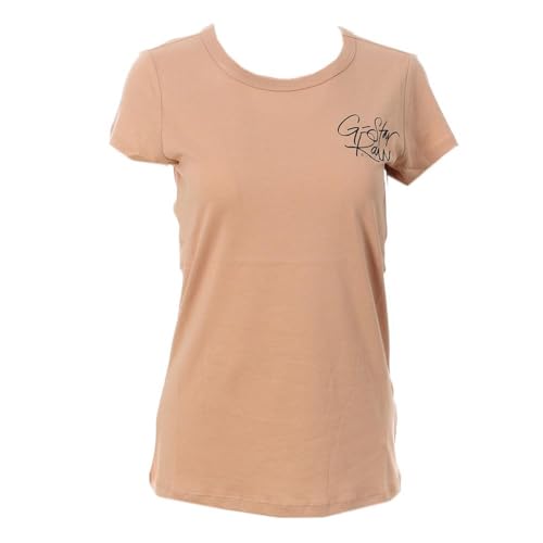 G-STAR RAW Handwritten Damen-T-Shirt, Rosa, Rosa, Small von G-STAR