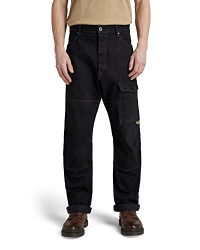 G-Star RAW Herren Bearing 3D Cargohose, Schwarz (Pitch Black D22058-D182-A810), 34W / 32L von G-STAR RAW